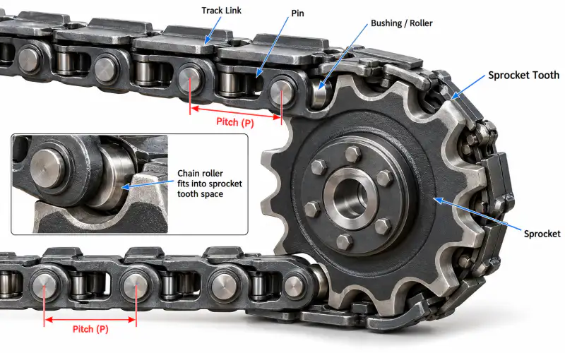 Track Chain and Sprocket Matching Checks